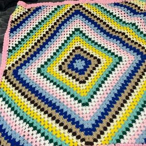 Knitted blanket 44 x 44